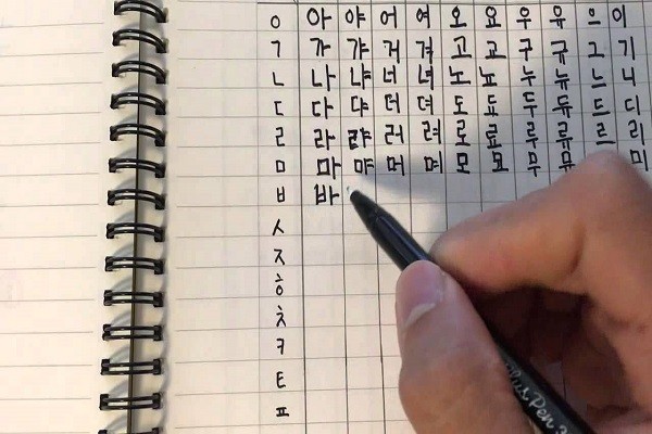 Bắt đầu viết bằng tiếng Hàn hàng ngày